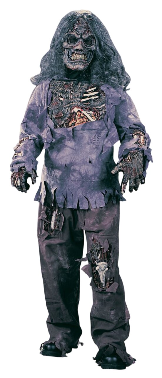 The Costume Center Black and Gray Zombie Unisex Child Halloween Costume - Medium